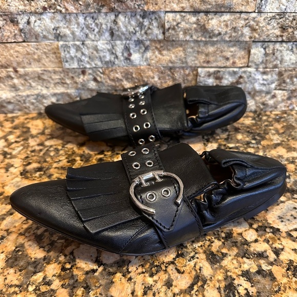 Chloe Roy belted ballet flats fringe Kiltie - Picture 5 of 11